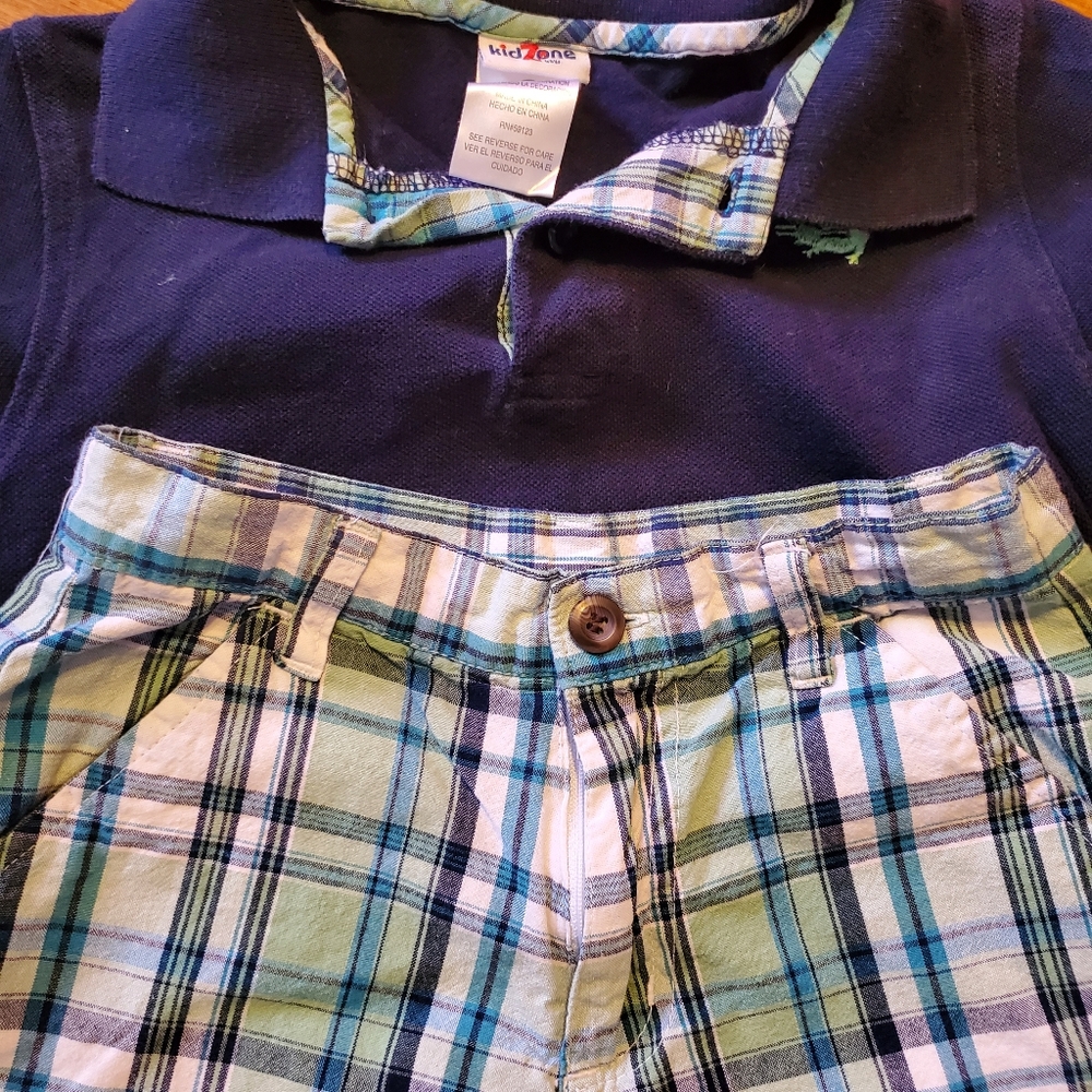 Matching set shorts and polo